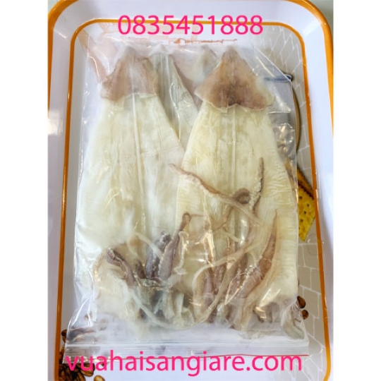 Mực ống lột da loại 1